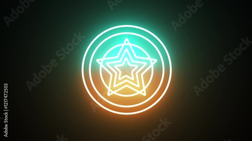 An picture of 3 circles with a star icon
