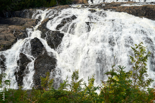 Wawa scenic high falls in Ontario Canada
