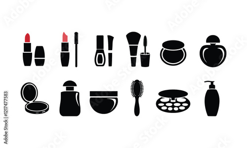 set of cosmetic products