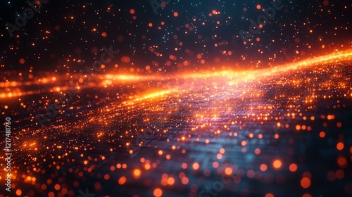 A network traffic replay showing attack patterns in 3D space 364