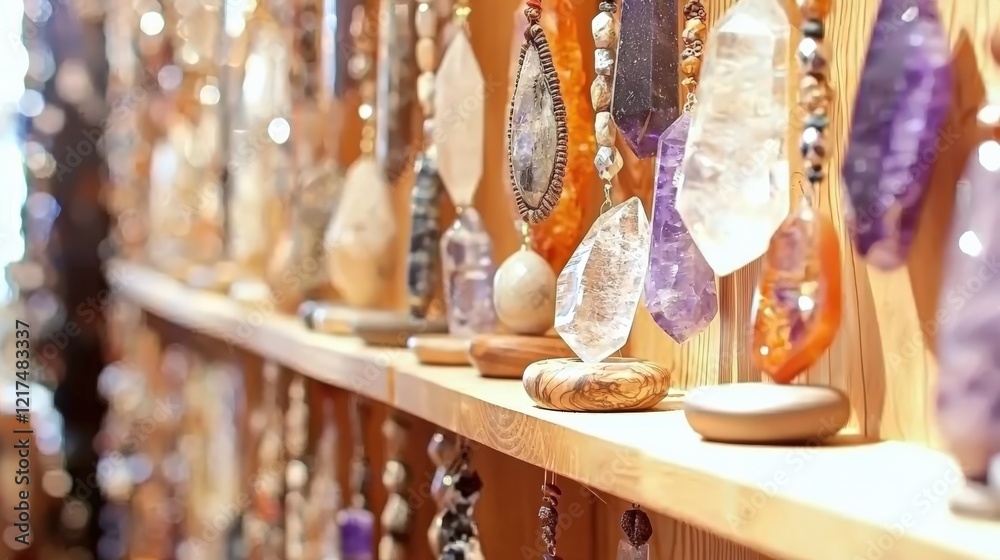Colorful Crystal Display in Natural Light Colorful Crystal Display in Natural Light