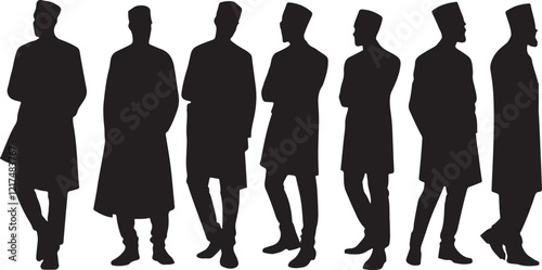 Muslim man silhouette