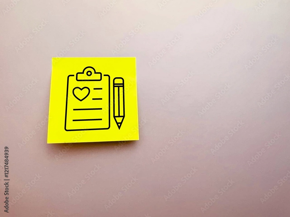 An icon with medical data on a tablet is drawn on the paper. Information about the disease. medicine. Paper with medical data. medical data. An icon with medical data on a tablet is drawn on the paper. Information about the disease. medicine. Paper with medical data. medical data.