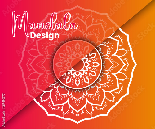 minimal creative mandala design