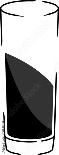 Simple vector icon. Flat illustration on a theme alcoholic glassware