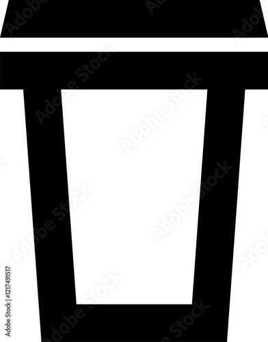 Flat illustration on a theme trash bin icon