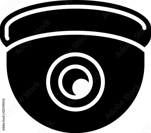 Flat illustration on a theme security camera icon