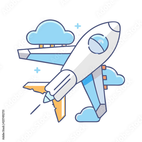 aerospace icon, aerospace vector illustration-simple illustration of aerospace, perfect for aerospace logos and icons