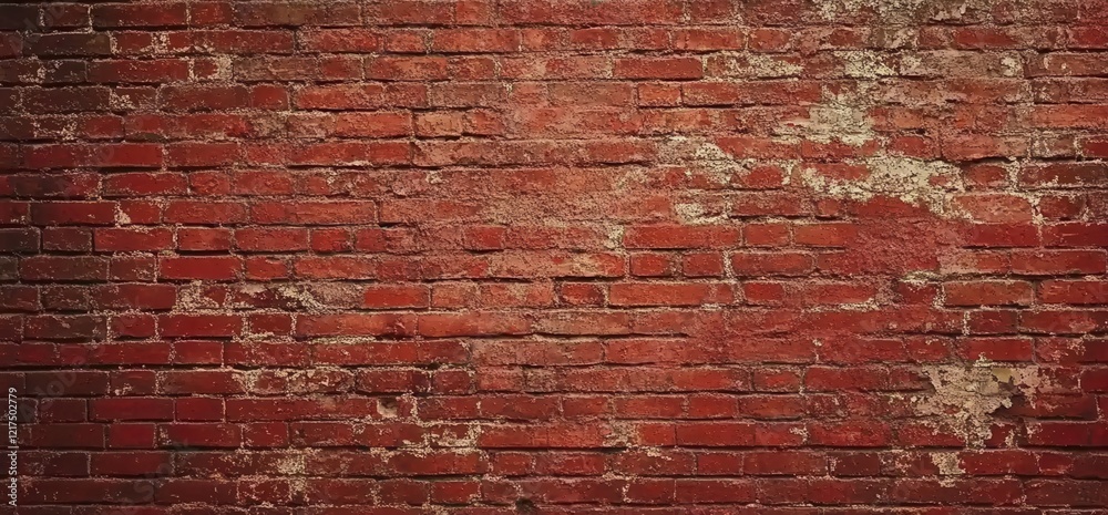 Naklejka premium Red Brick Wall Texture Background