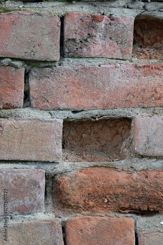 old red brick wall