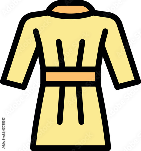 Soft and cozy bathrobe with belt, perfect for relaxing at home after a bath or shower