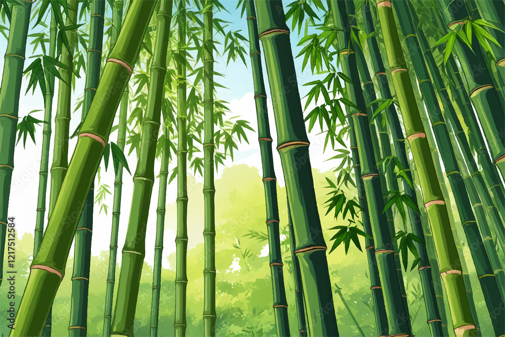 Fototapeta premium green bamboo background