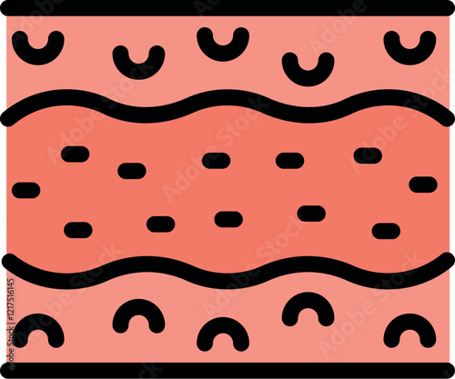 Muscle tissue contracting, showing the sliding filament theory with actin and myosin filaments