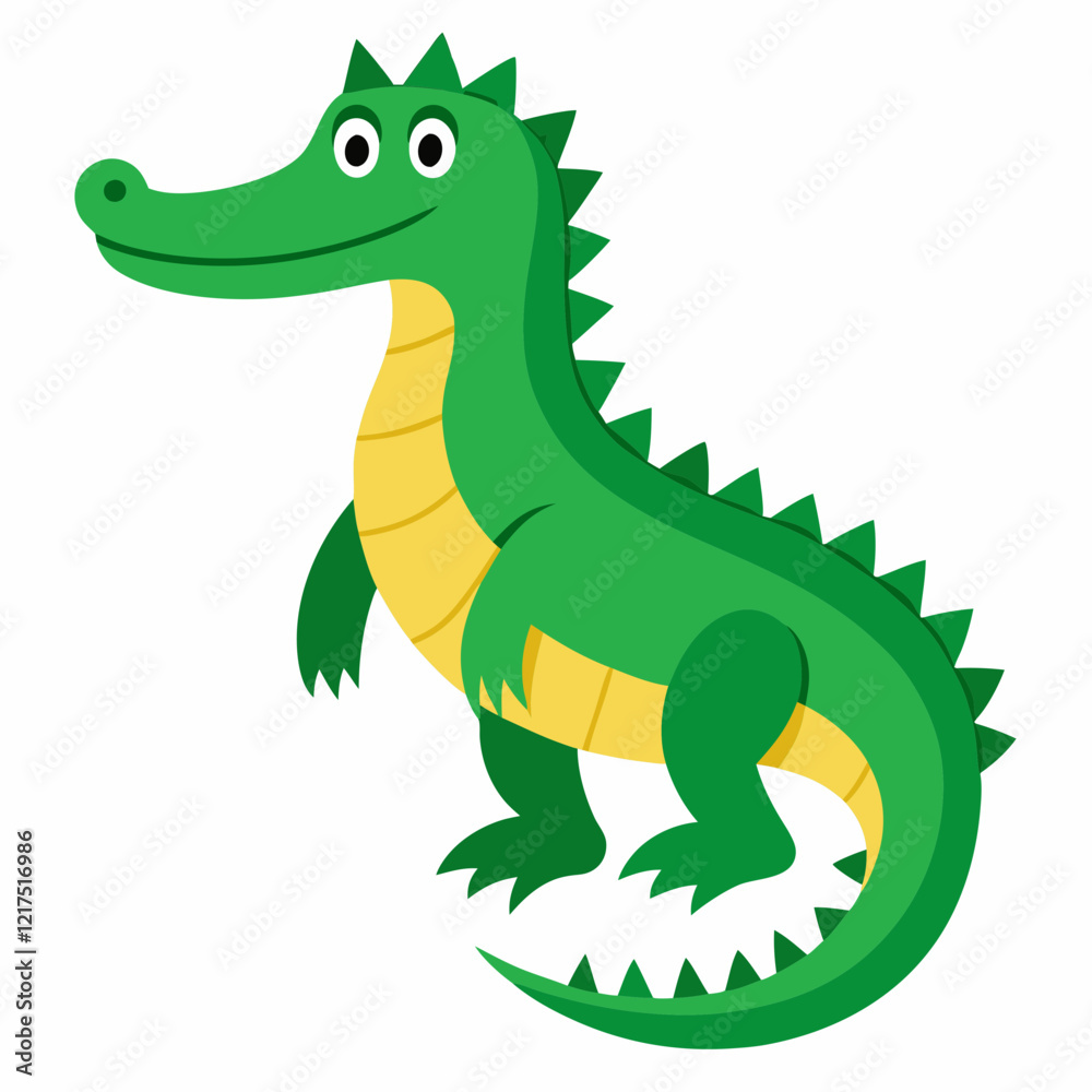 Obraz premium crocodile with a smile vector