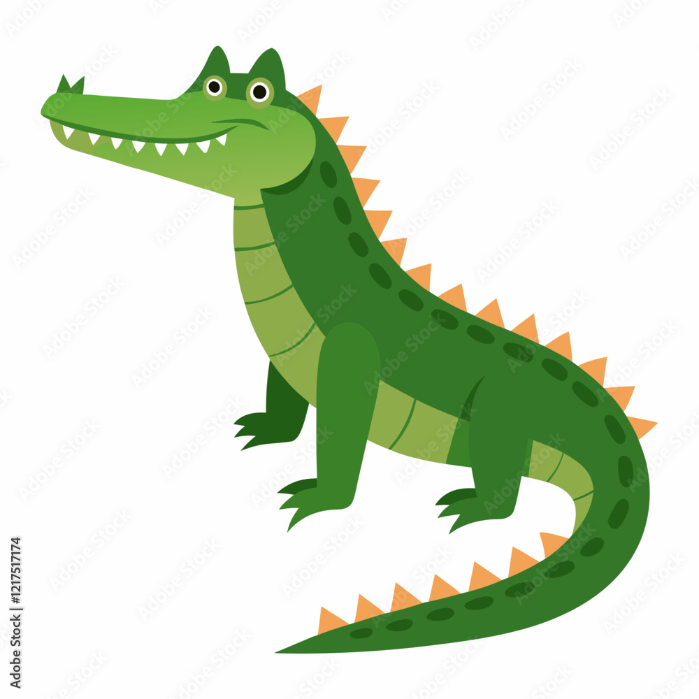 Fototapeta premium crocodile with a smile vector