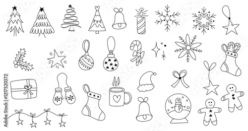 Ensemble d'illustrations de Noël