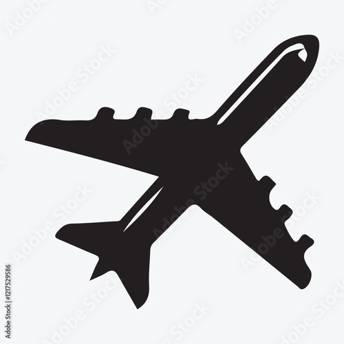 "Vector Airplane Silhouettes for Air Travel and Adventure Designs"