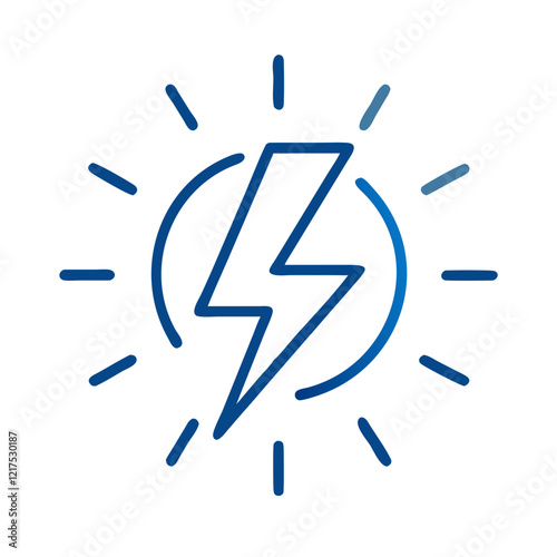 Powerful Lightning Bolt Icon