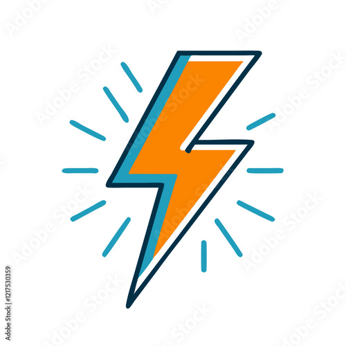 Powerful Lightning Bolt Icon