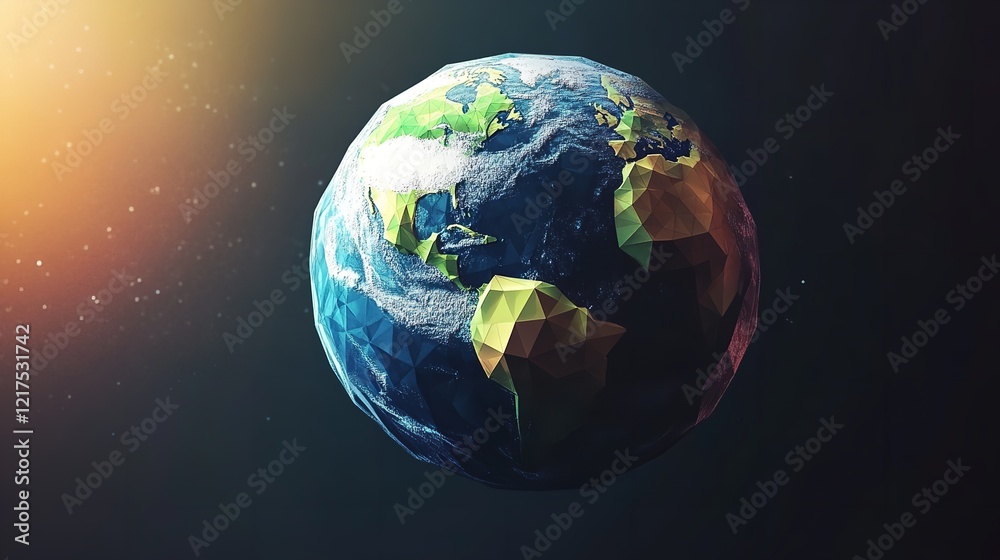 Abstract Vector Low Poly Earth Globe Concept - 8K Realistic
Abstract Vector Low Poly Earth Globe Concept - 8K Realistic