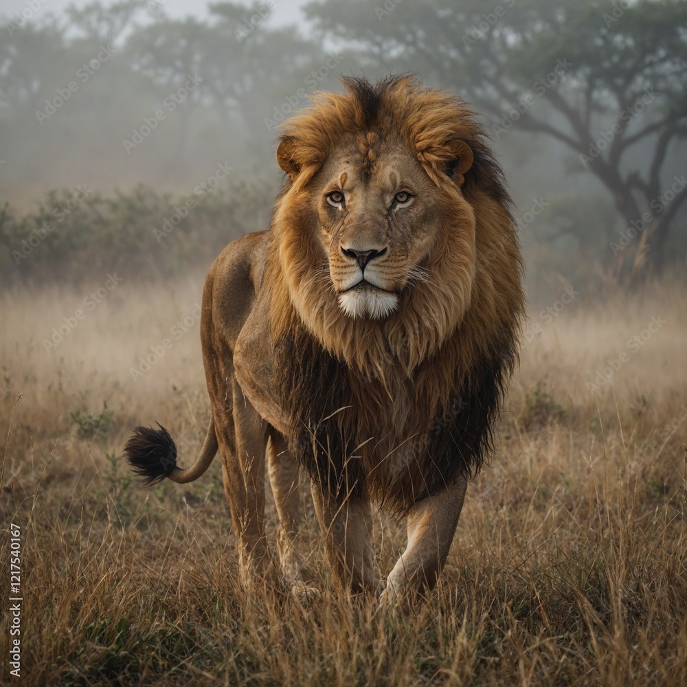 A lion in a world where all animals can speak.A lion who discovers an ancient treasure hidden in the savanna. lion in the field A lion in a world where all animals can speak.A lion who discovers an ancient treasure hidden in the savanna. lion in the field