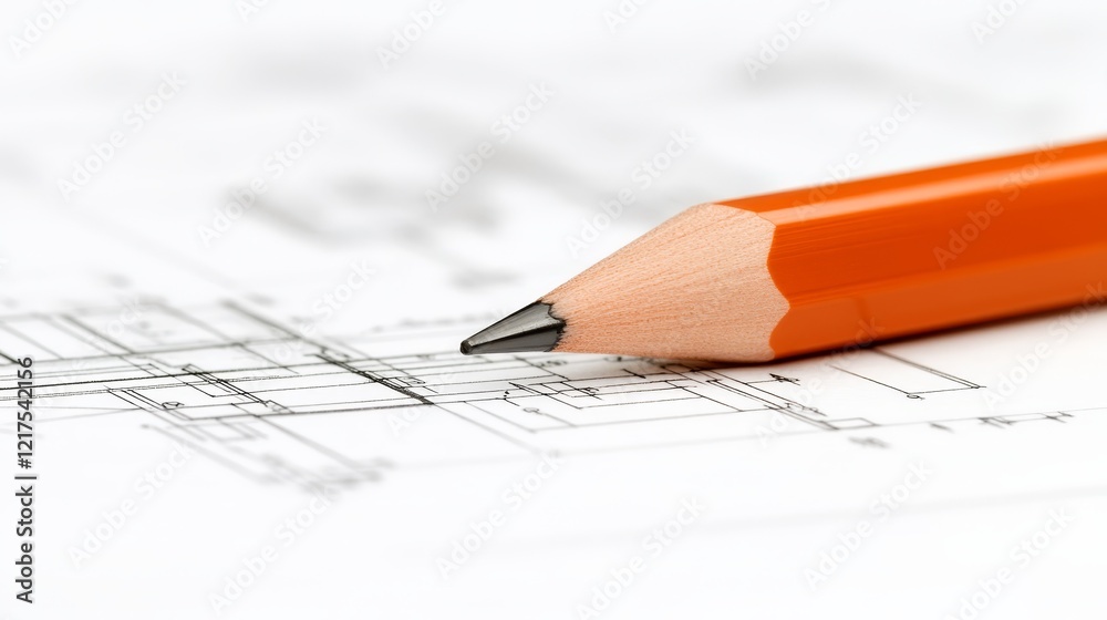 Pencil on paper, a canvas for ideas, sketches, notes, and creative writing pencil