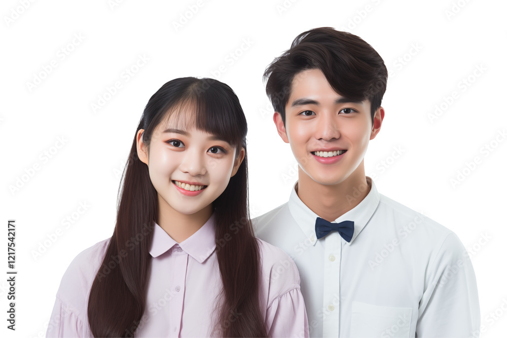 Group of cheerful Asian students smiling together on transparent background, representing diversity, positivity, and collaboration in a university or academic setting. Png cut out. Isolated images. Group of cheerful Asian students smiling together on transparent background, representing diversity, positivity, and collaboration in a university or academic setting. Png cut out. Isolated images.