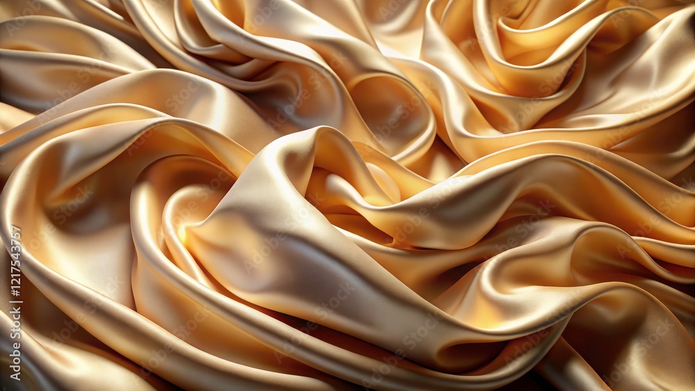 Abstract beige silk background. Fluid wave design, luxurious fabric texture. Abstract beige silk background. Fluid wave design, luxurious fabric texture.
