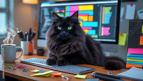 cat on a table