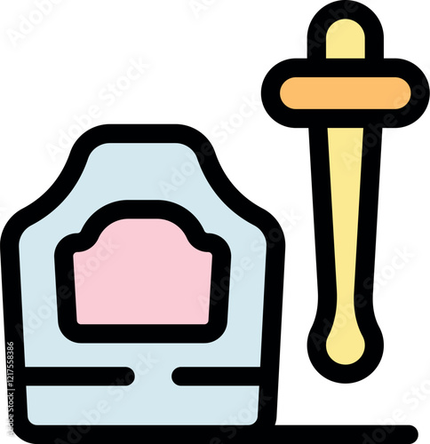 Depilatory wax and wooden spatula, ideal for removing unwanted hair and achieving smooth skin