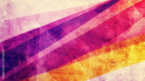 Abstract Warm Hues Diagonal Stripes Background