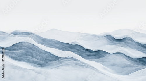 Textura de mármol con patrones de nieve en fondo blanco, líneas grises y azul oscuro, ideal para impresión en papel tapiz, canvas decorativo y proyectos de diseño interior