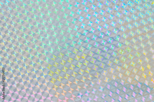 Iridescent Abstract Hologram with Vibrant Rainbow Glow
