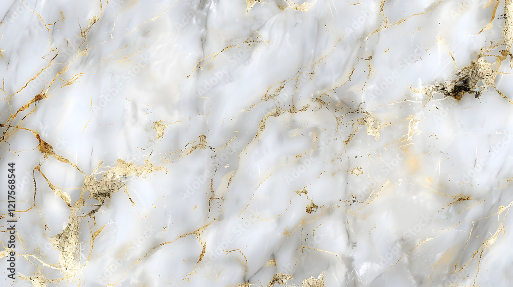A luxurious white gold marble texture pattern background, generative ai A luxurious white gold marble texture pattern background, generative ai