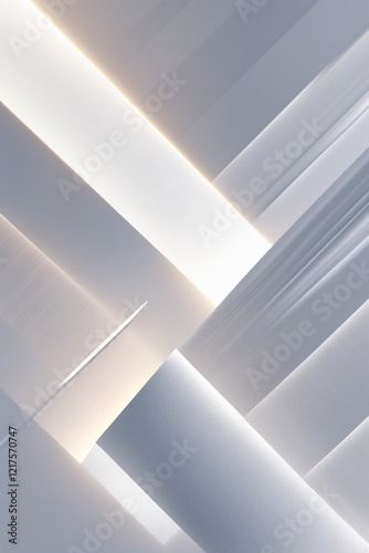 White abstract wallpaper Elegant with shiny lines Realistic golden geometric a minimalist design 3d perspective style diamond shape hexagons a hexagon pattern Seamless.