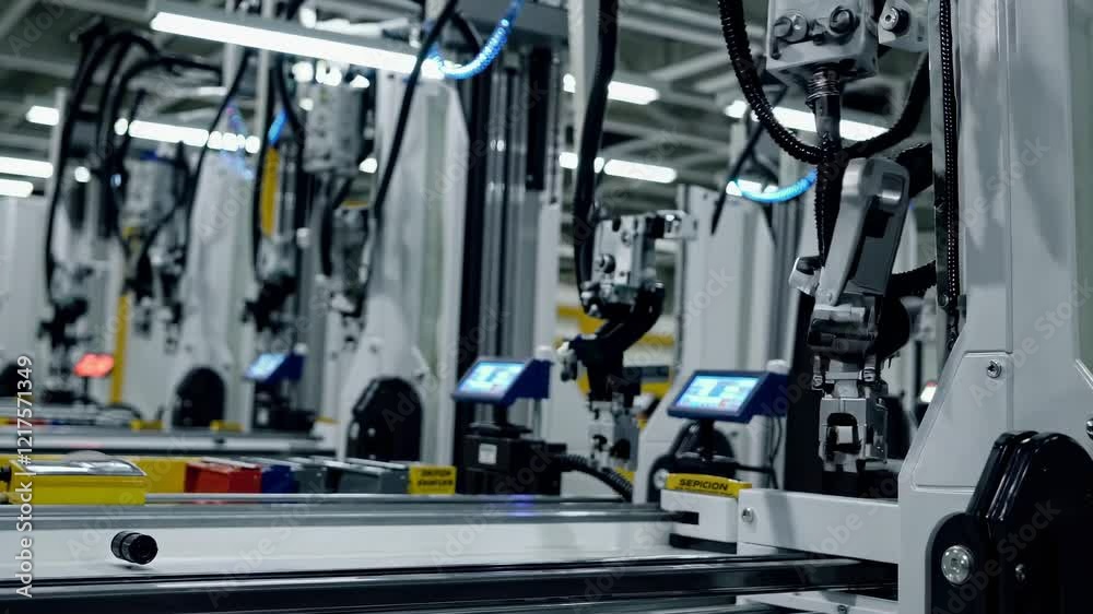 Innovative robotic assembly line enhances productivity in modern manufacturing facility Innovative robotic assembly line enhances productivity in modern manufacturing facility