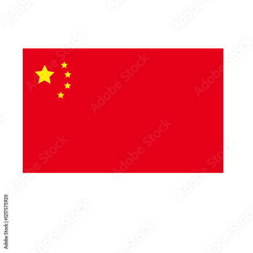 Flag of china,National flag of china,Vector flag of the republic of china,National flag of china illustration,China national flag,Official colors,Correct proportion vector,People's republic of China