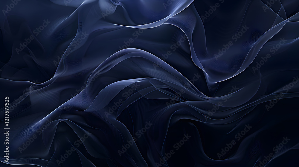 Obraz premium A mesmerizing abstract dark blue gradient design, generative ai