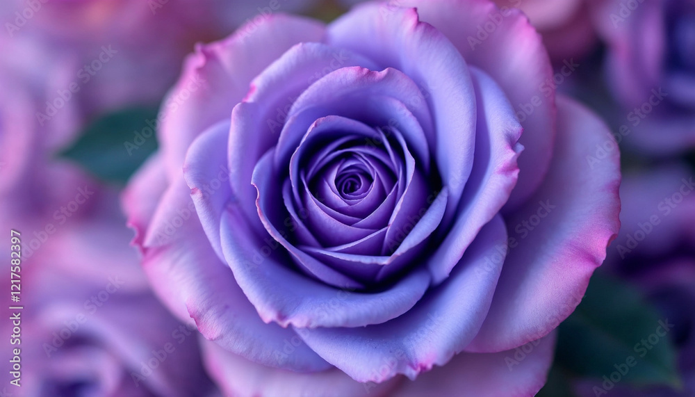 Beautiful purple rose with delicate petals captured in a close-up view in a garden setting during daylight Beautiful purple rose with delicate petals captured in a close-up view in a garden setting during daylight