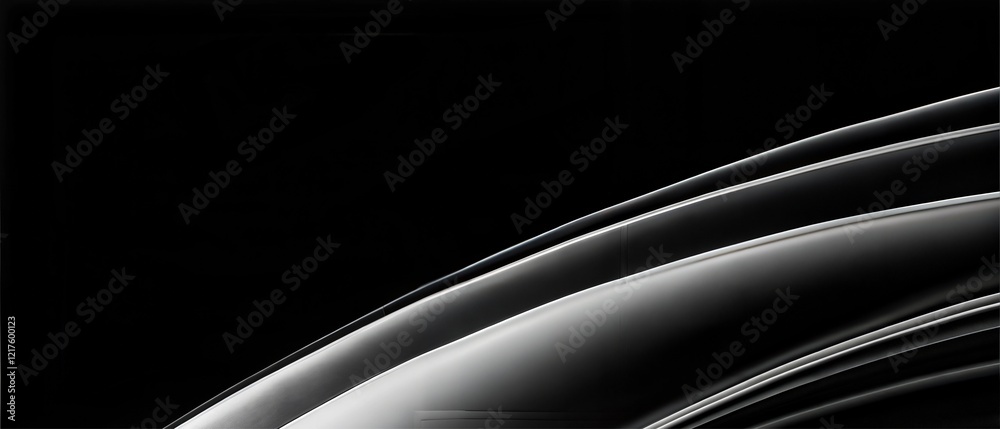 Abstract black and white image featuring smooth curved lines for minimalist design aesthetics Abstract black and white image featuring smooth curved lines for minimalist design aesthetics
