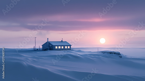 photograph small arctic station