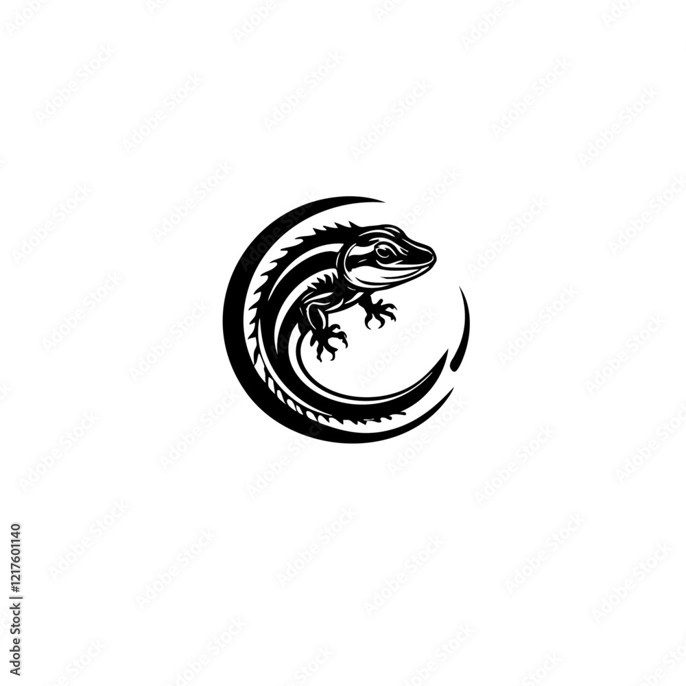 Lizard Vector Logo Design Lizard Vector Logo Design