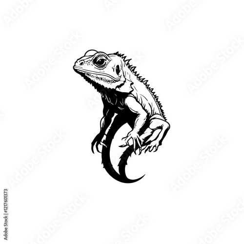 Iguana Vector Logo Design