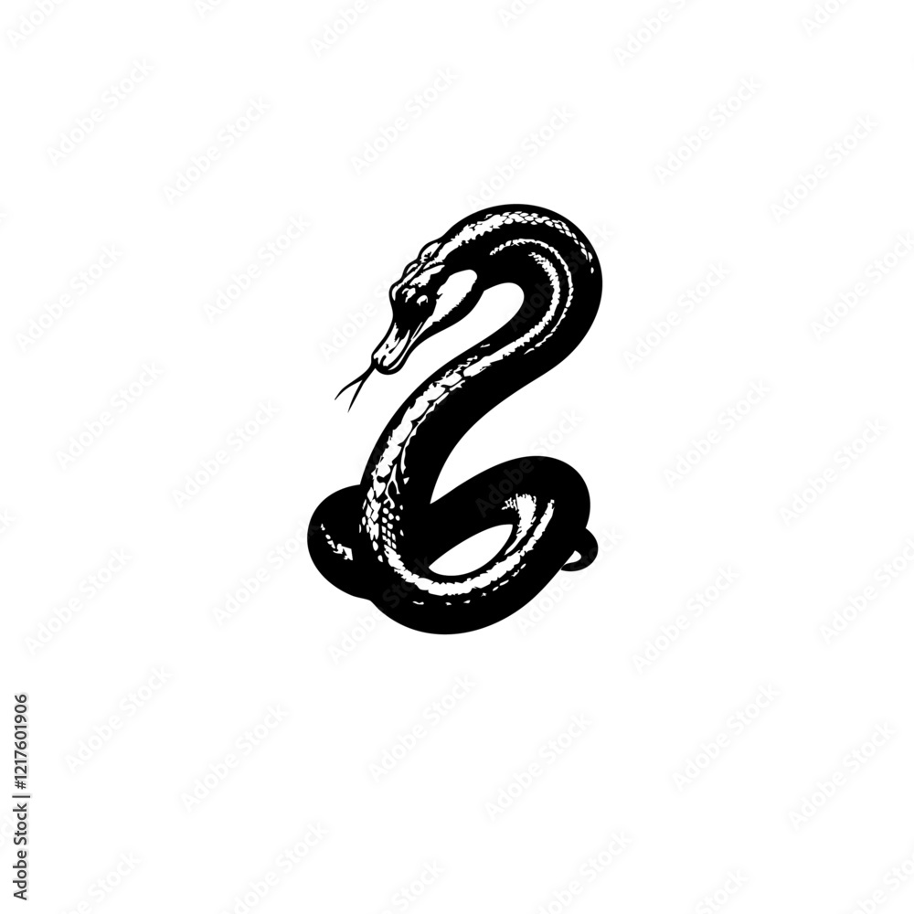 Fototapeta premium Snake Vector Logo Design