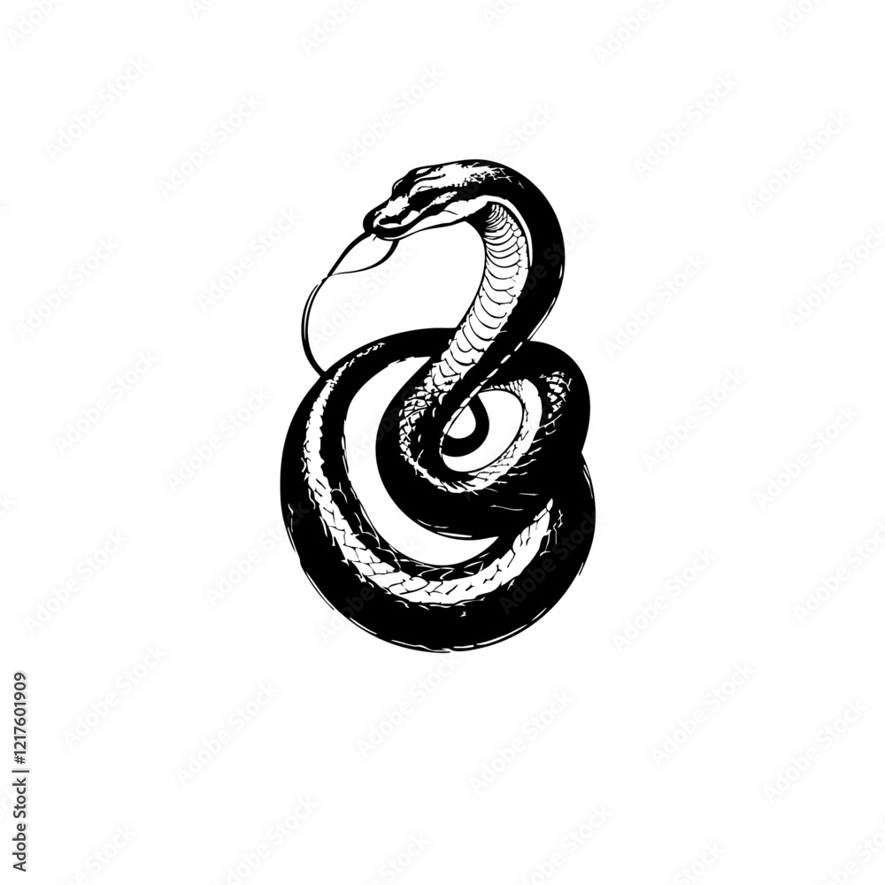 Obraz premium Snake Vector Logo Design