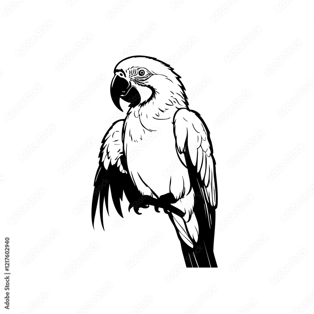 Obraz premium Parrot Vector Logo Design
