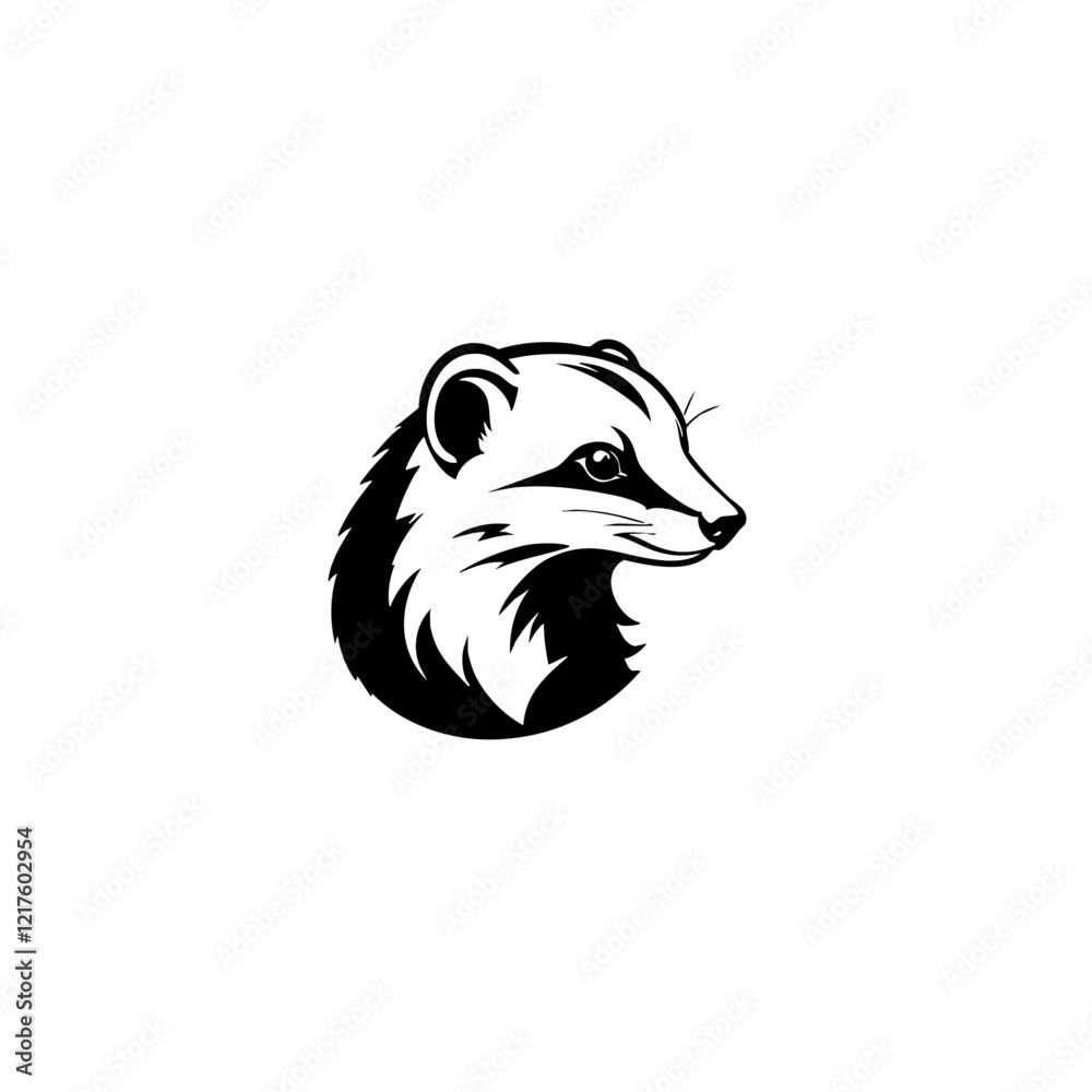 Naklejka premium Badger Vector Logo Design