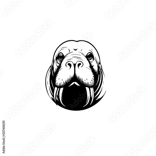Walrus Vector Logo Design