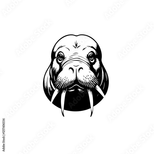 Walrus Vector Logo Design