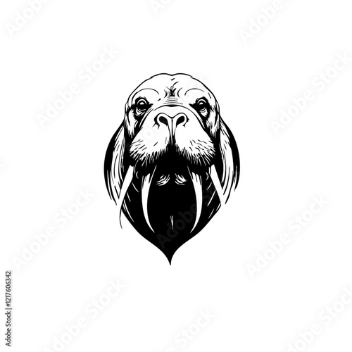 Walrus Vector Logo Design